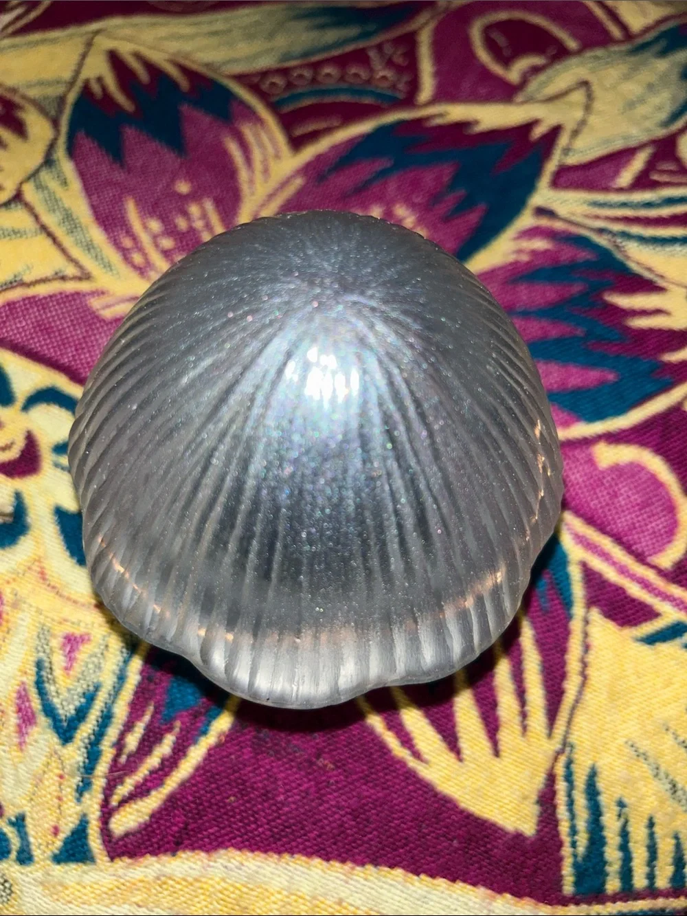 Anthropologie blown glass mushroom lamp